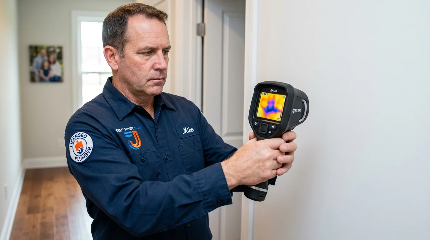 Thermal imaging leak detection by Johns Plumbing LLC in Elba